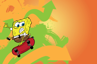 Free Spongebob Skater Picture for Android, iPhone and iPad