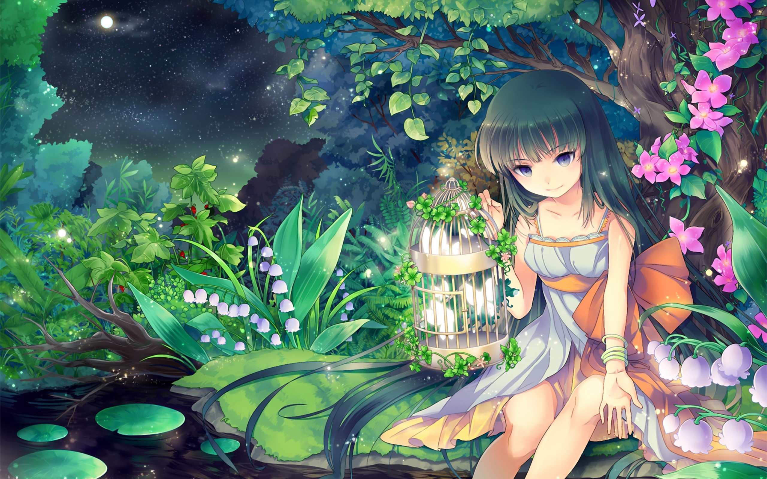 Screenshot №1 pro téma Flower Girl 2560x1600