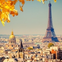 Das Paris In Autumn Wallpaper 128x128