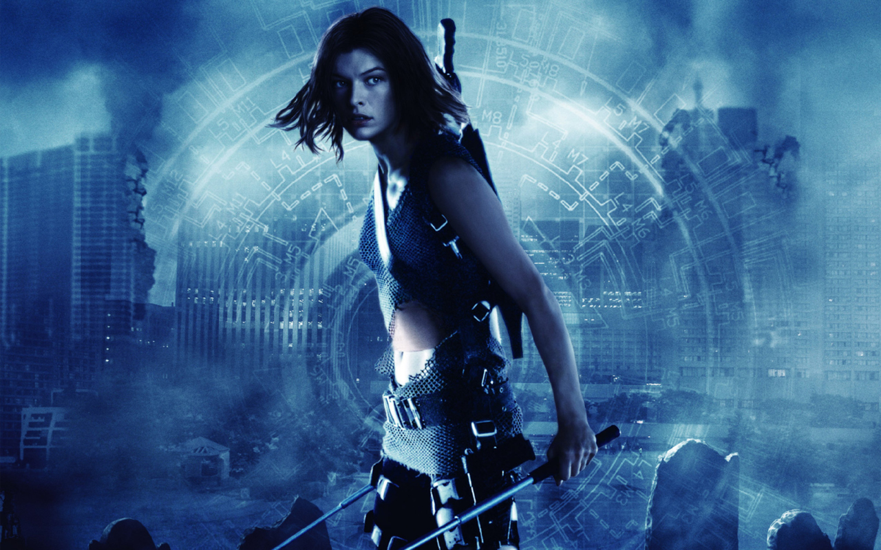 Fondo de pantalla Resident Evil, Milla Jovovich 1280x800