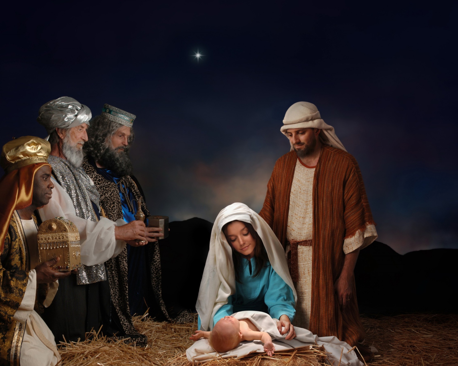Обои The Birth Of Christ 1600x1280