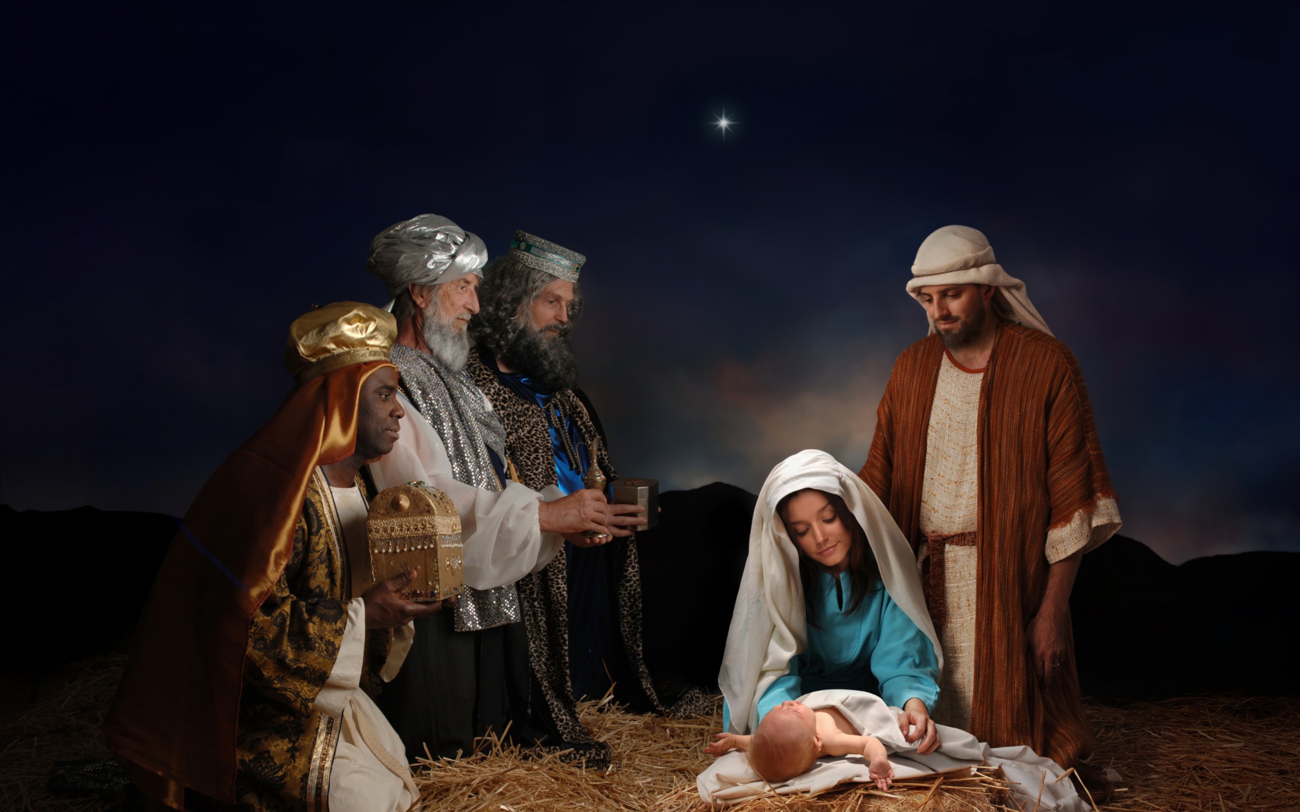 Das The Birth Of Christ Wallpaper 2560x1600
