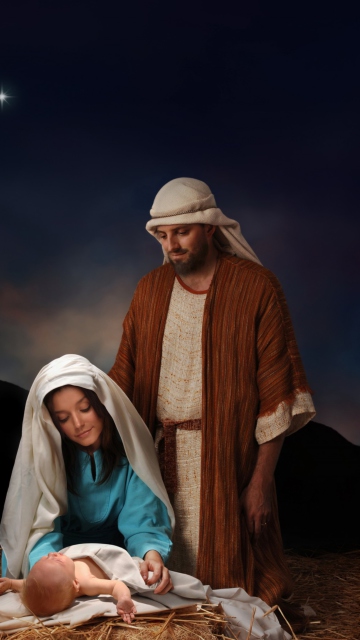 Fondo de pantalla The Birth Of Christ 360x640