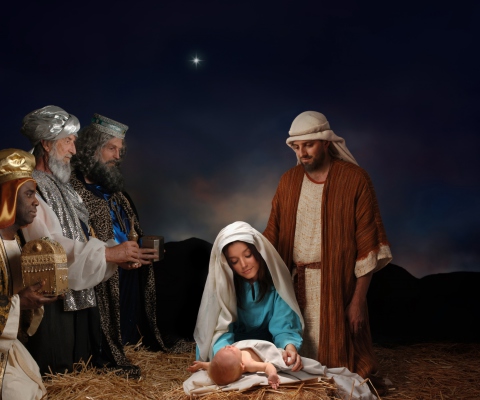 Fondo de pantalla The Birth Of Christ 480x400