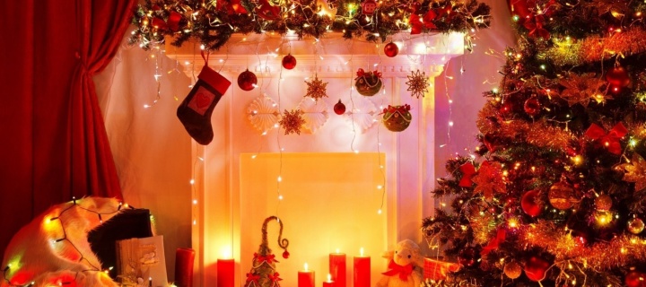 Fondo de pantalla Home christmas decorations 2021 720x320