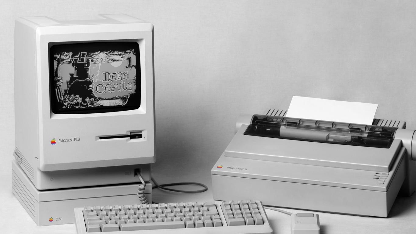 Sfondi Macintosh Plus 1366x768