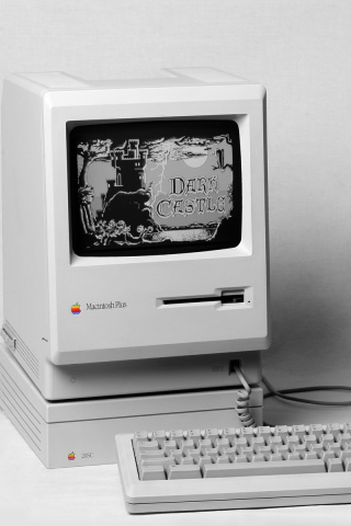 Fondo de pantalla Macintosh Plus 320x480