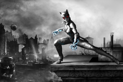 Fondo de pantalla Batman - Arkham City Armored Edition, Catwoman 480x320