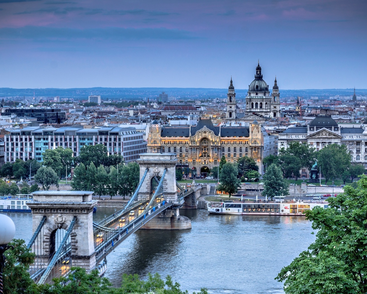 Fondo de pantalla Budapest Pest Embankment 1280x1024