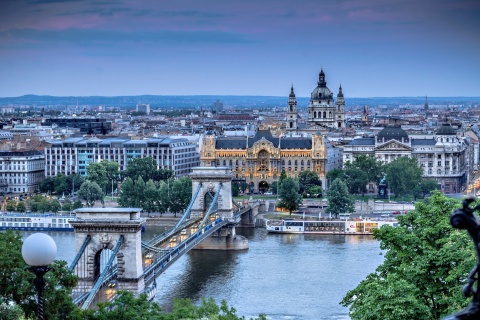 Fondo de pantalla Budapest Pest Embankment 480x320