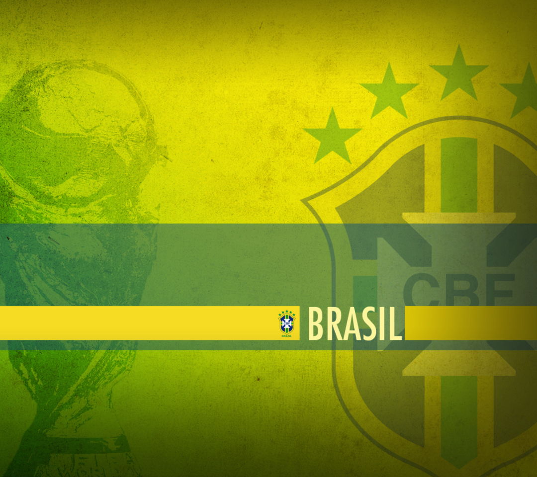 Das Brazil Football Wallpaper 1080x960