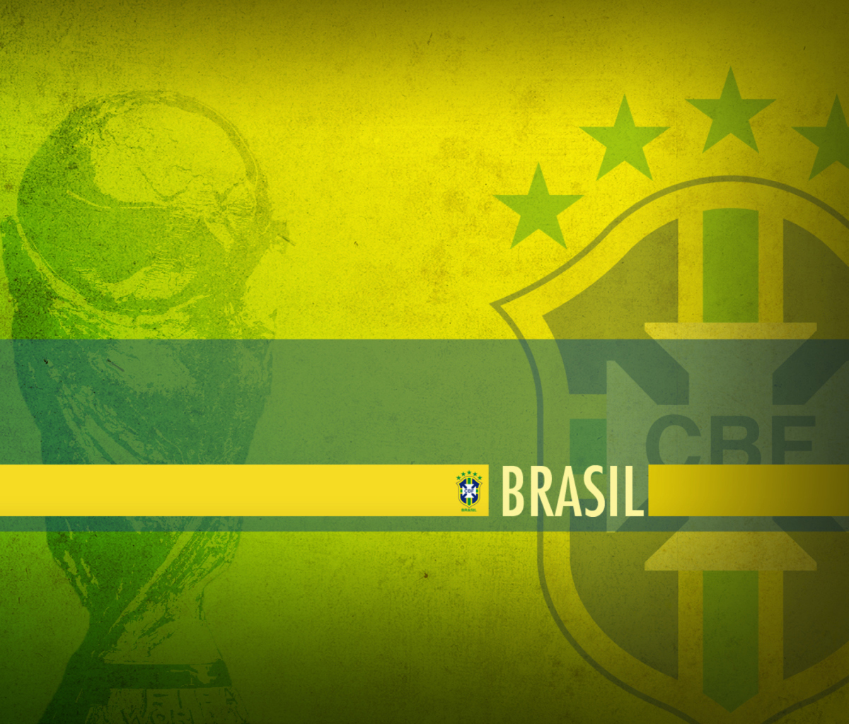 Das Brazil Football Wallpaper 1200x1024