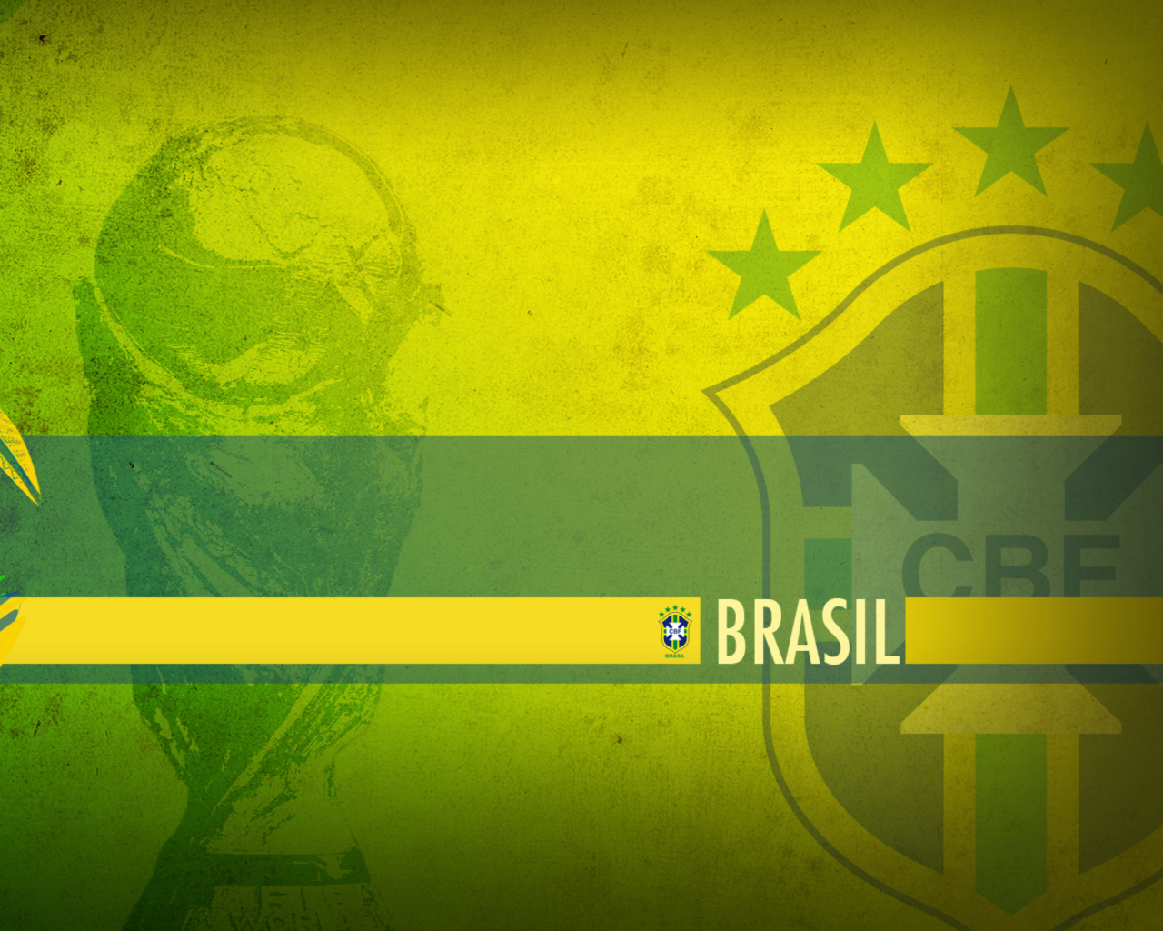 Das Brazil Football Wallpaper 1280x1024