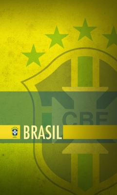 Das Brazil Football Wallpaper 240x400