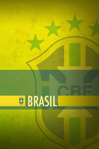 Das Brazil Football Wallpaper 320x480