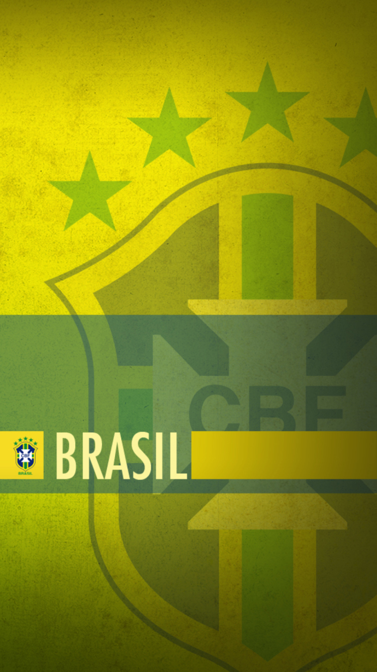 Обои Brazil Football 750x1334