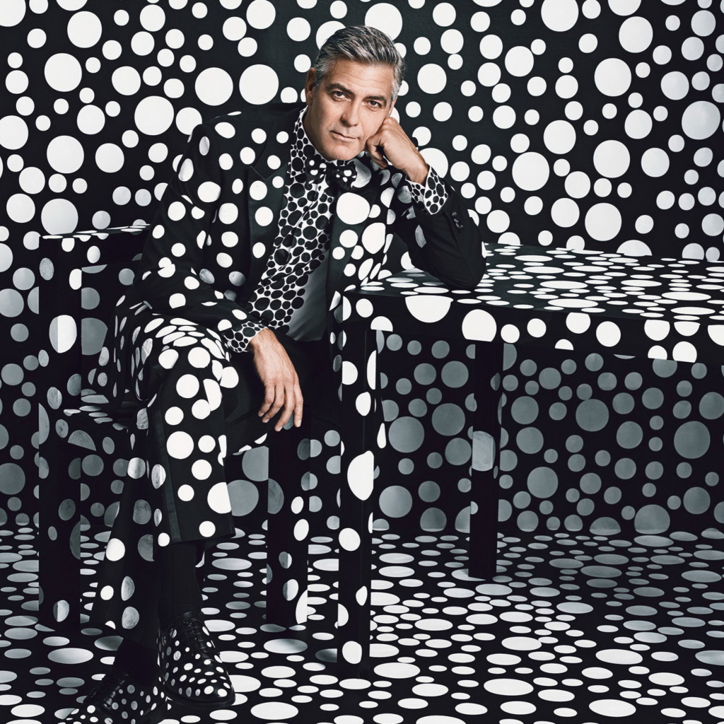 Das George Clooney Creative Photo Wallpaper 1024x1024