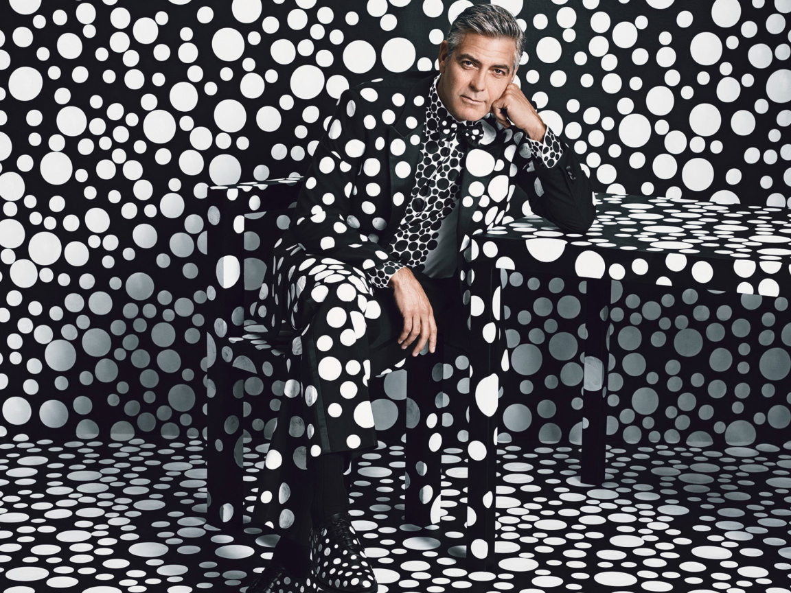 George Clooney Creative Photo wallpaper 1152x864