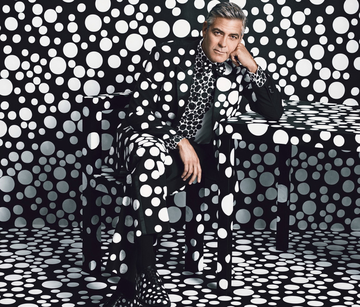 Das George Clooney Creative Photo Wallpaper 1200x1024