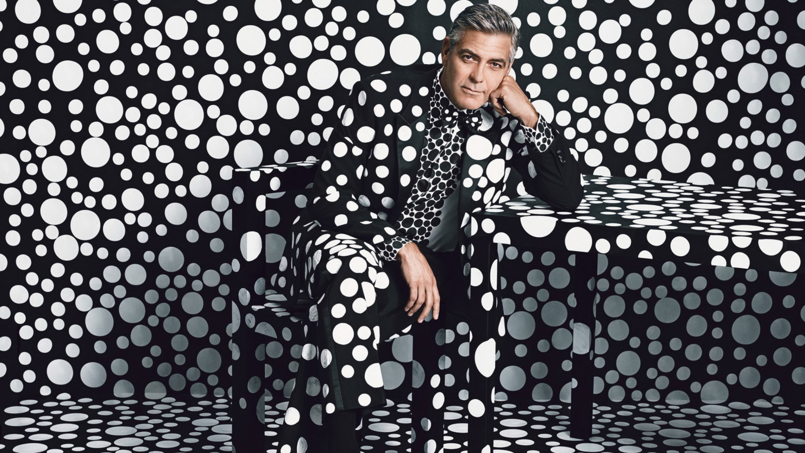 George Clooney Creative Photo wallpaper 1600x900