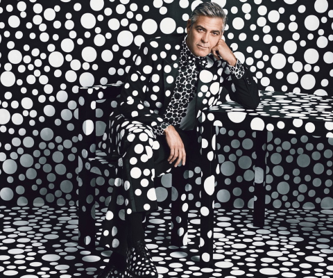 George Clooney Creative Photo wallpaper 480x400