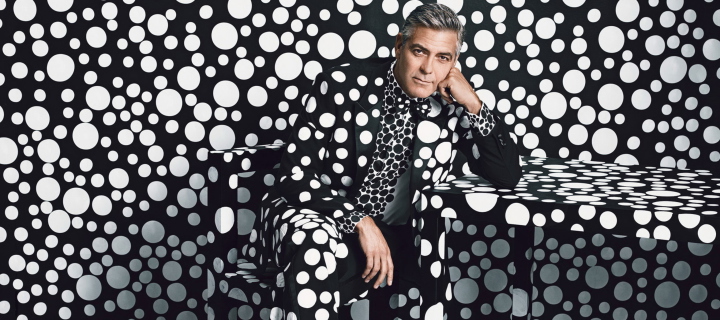 Das George Clooney Creative Photo Wallpaper 720x320
