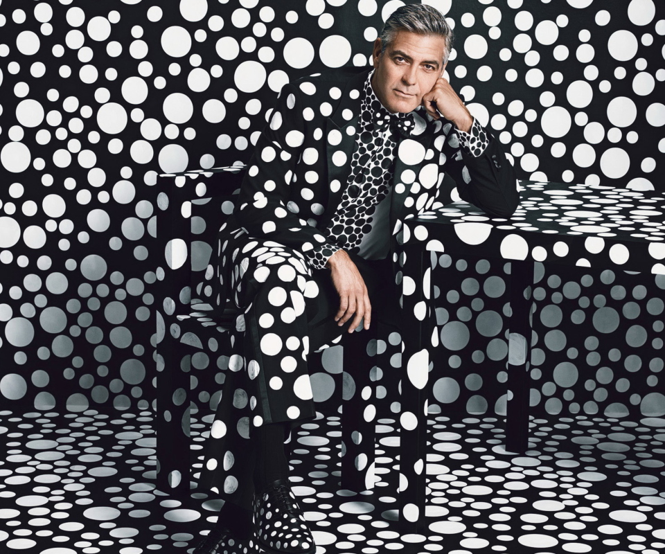 Das George Clooney Creative Photo Wallpaper 960x800