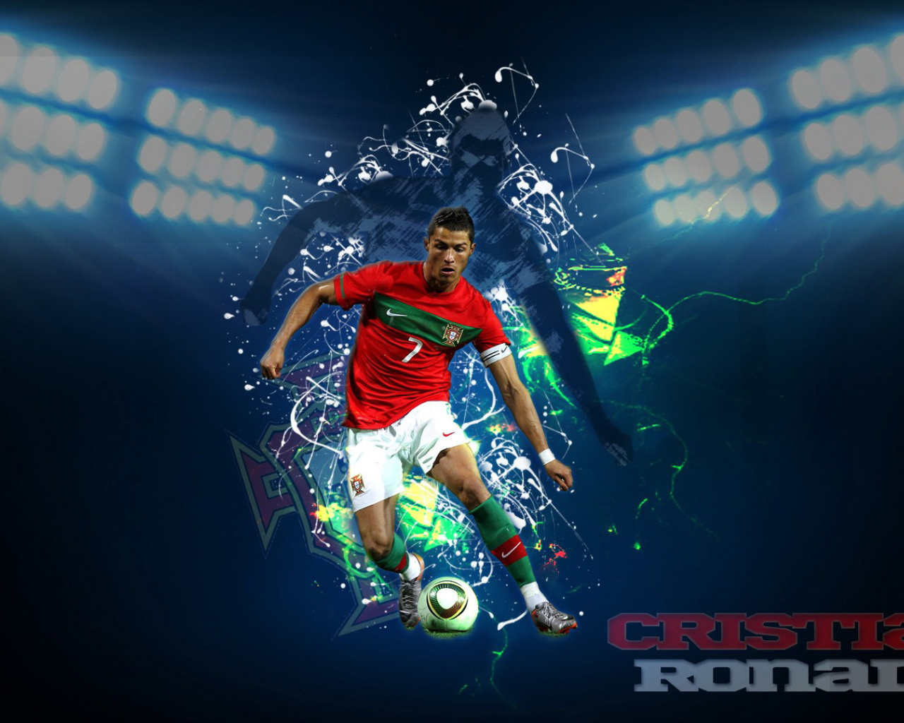Das Cristiano Ronaldo Wallpaper 1280x1024