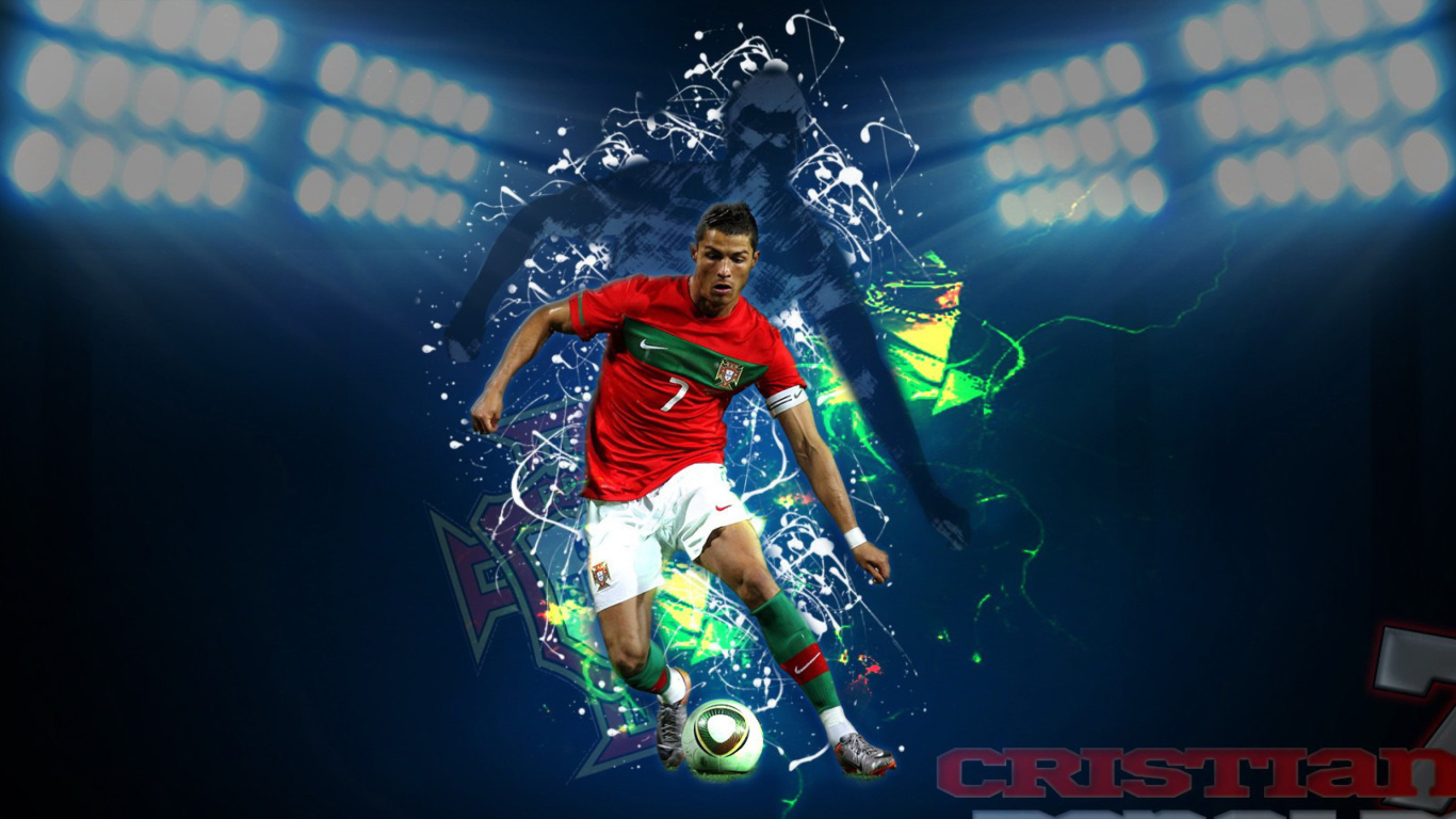 Das Cristiano Ronaldo Wallpaper 1366x768