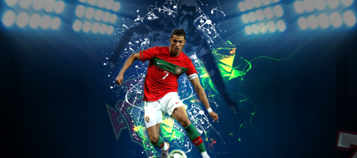Fondo de pantalla Cristiano Ronaldo 720x320
