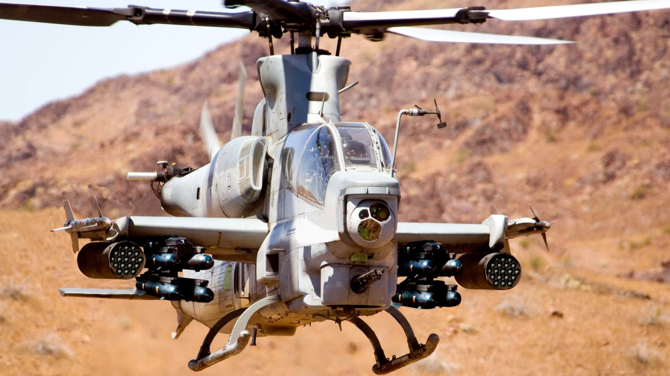 Fondo de pantalla Helicopter Bell AH-1Z Viper 1366x768