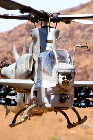 Fondo de pantalla Helicopter Bell AH-1Z Viper 320x480