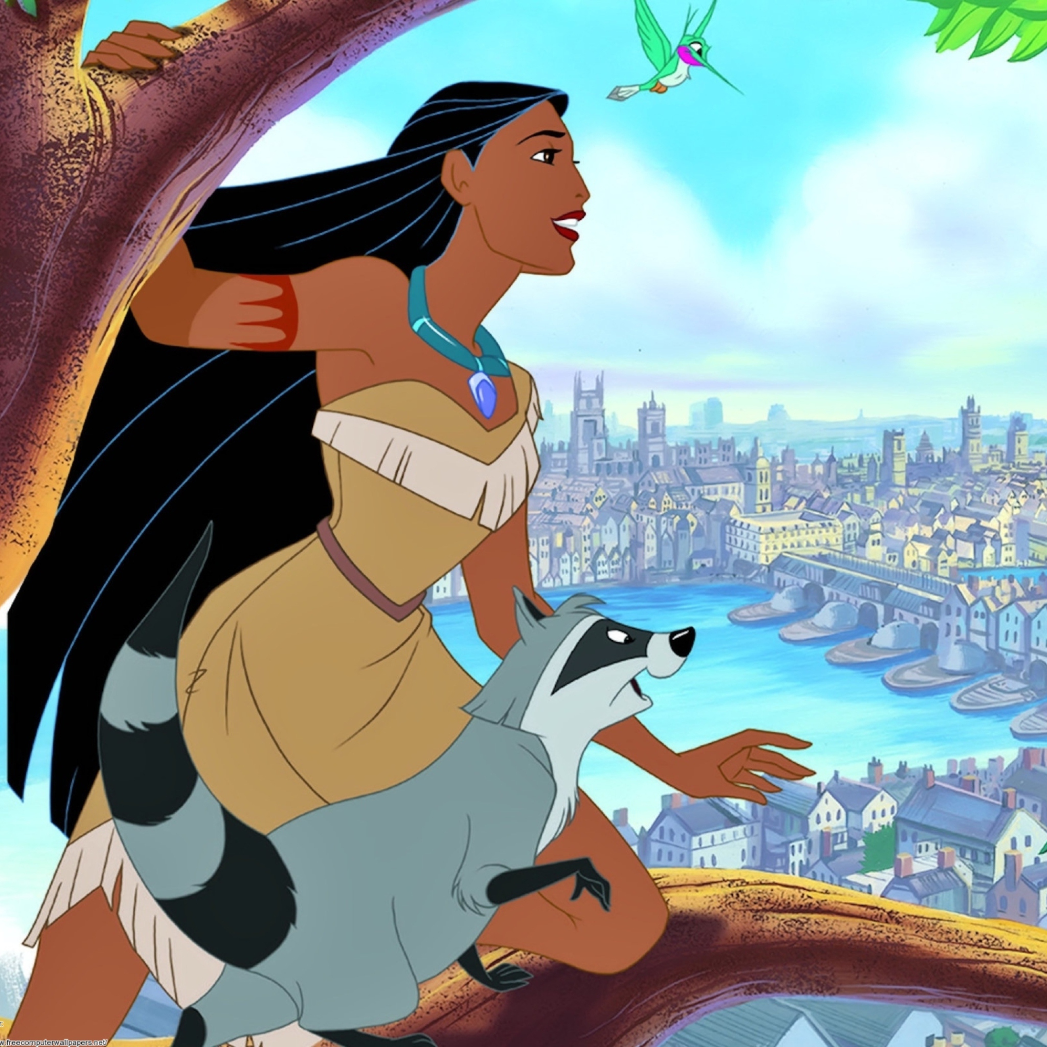 Fondo de pantalla Pocahontas Disney 2048x2048