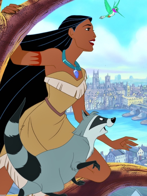 Fondo de pantalla Pocahontas Disney 480x640