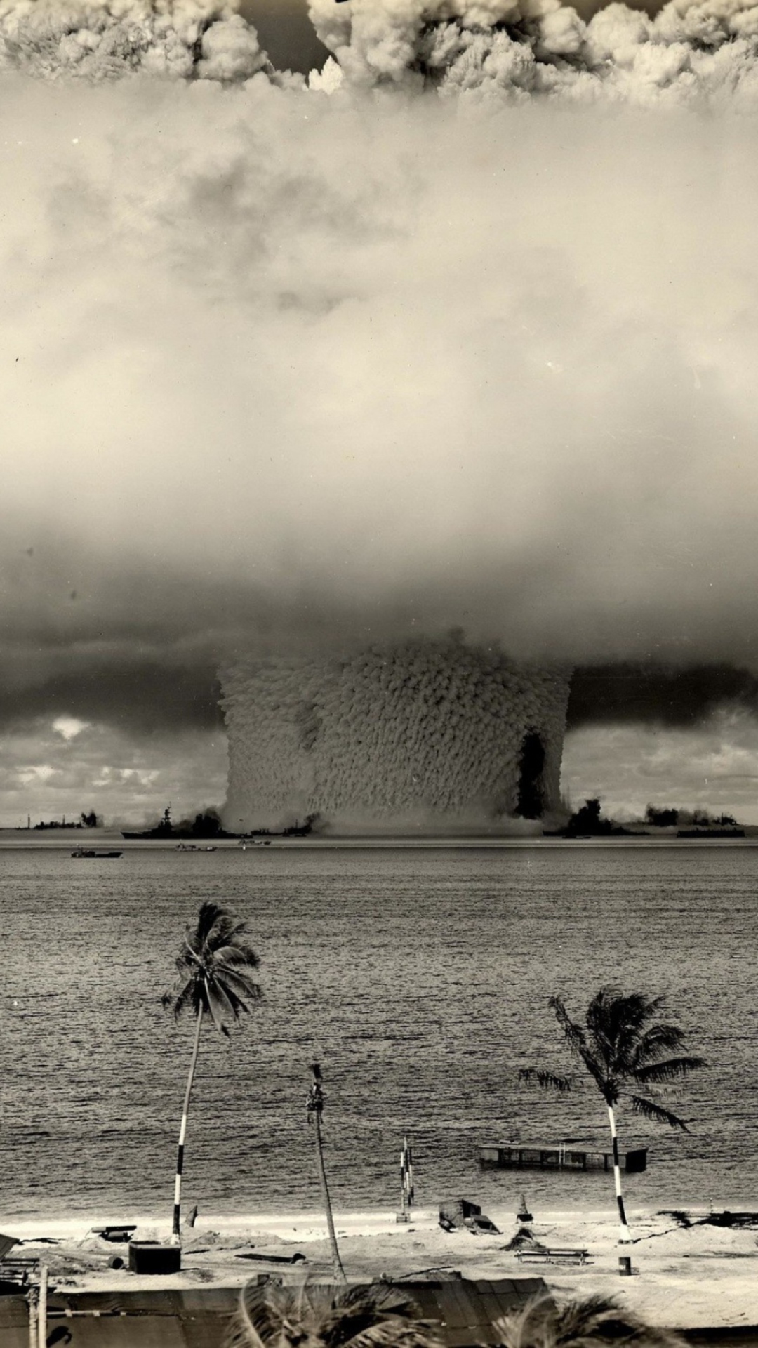 Nuclear Bomb Near The Beach wallpaper 1080x1920