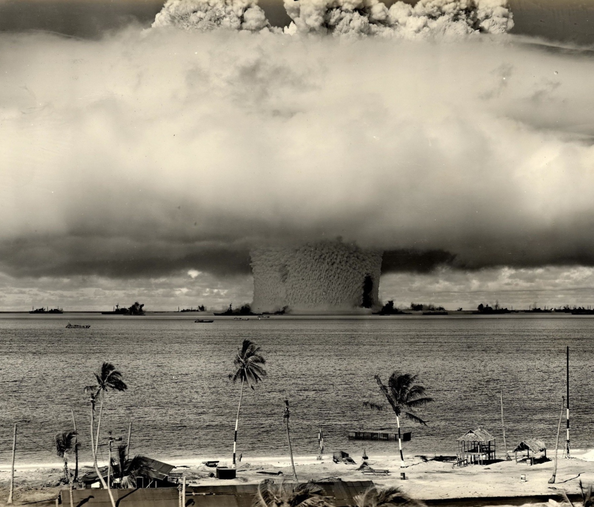 Nuclear Bomb Near The Beach wallpaper 1200x1024