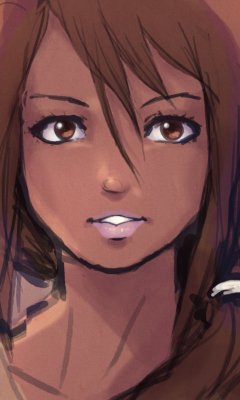 Girl Portrait Painting screenshot #1 240x400