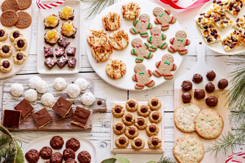 Traditional Christmas Cookie and Gingerbread wallpaper 480x320