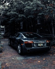 Audi R8 Black V10 screenshot #1 176x220