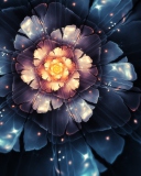 Das Digital Blossom Wallpaper 128x160