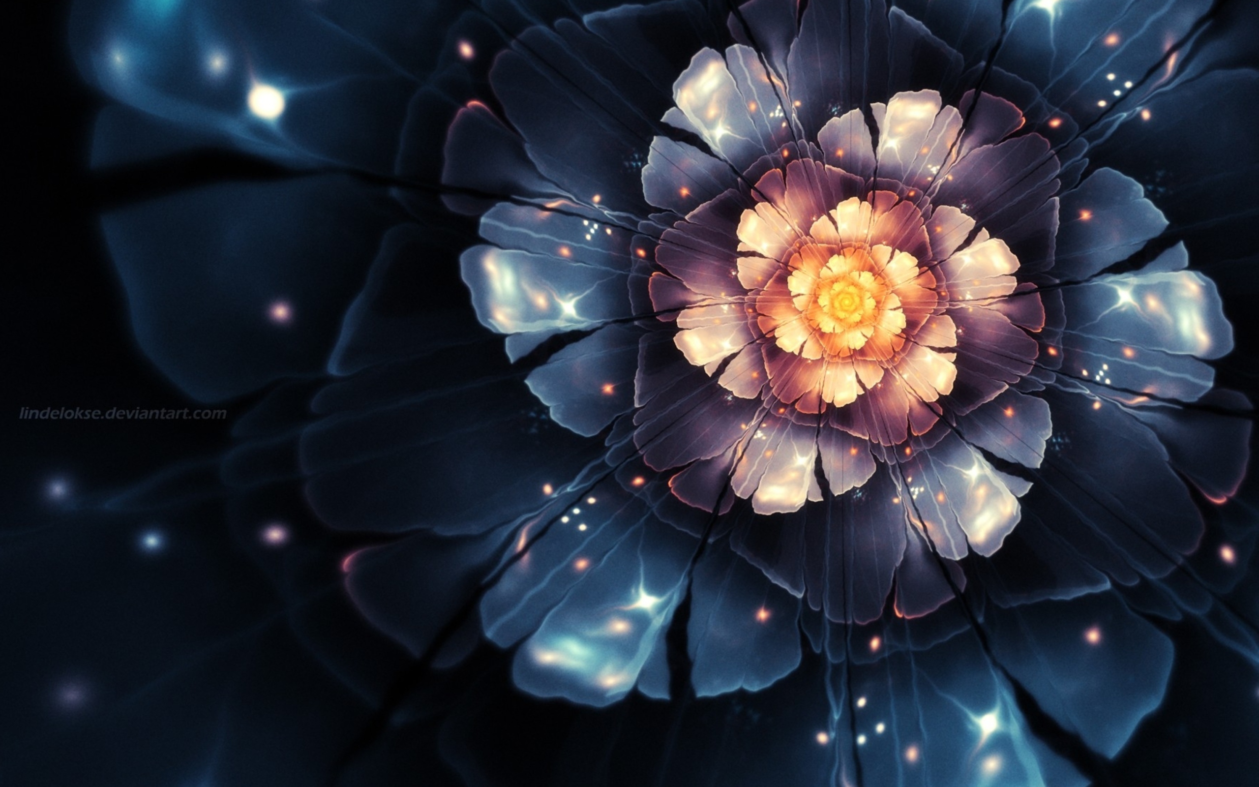 Das Digital Blossom Wallpaper 2560x1600
