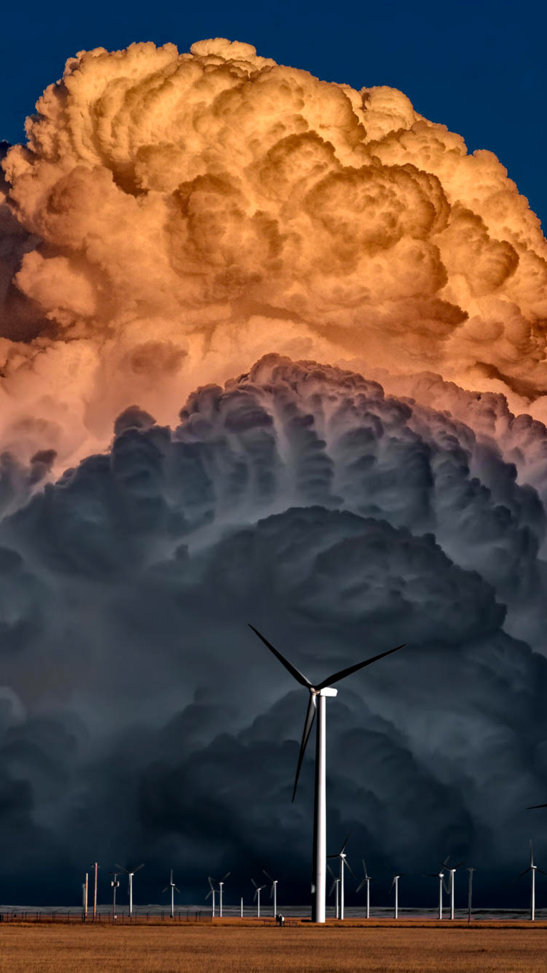 Das Windmill Sunset Wallpaper 1080x1920
