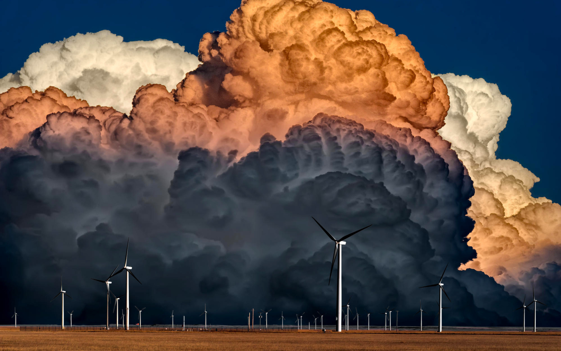 Fondo de pantalla Windmill Sunset 1920x1200