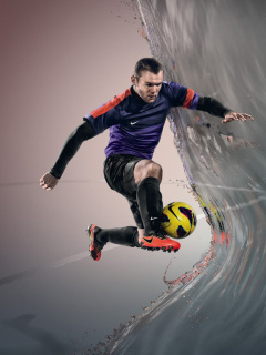 Sfondi Nike Football Advertisement 240x320