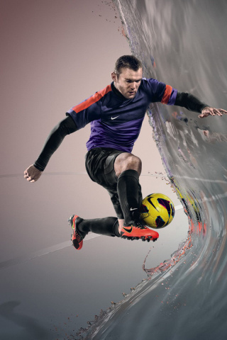 Sfondi Nike Football Advertisement 320x480