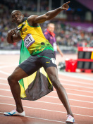 Sfondi Usain Bolt won medals in the Olympics 132x176