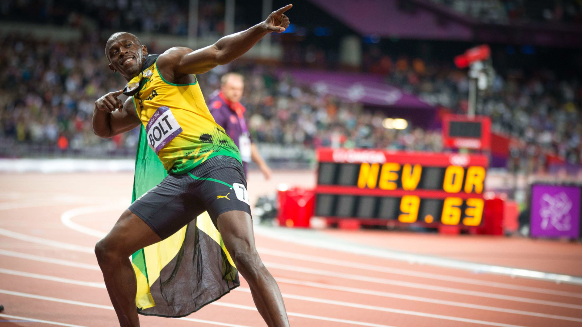 Fondo de pantalla Usain Bolt won medals in the Olympics 1920x1080