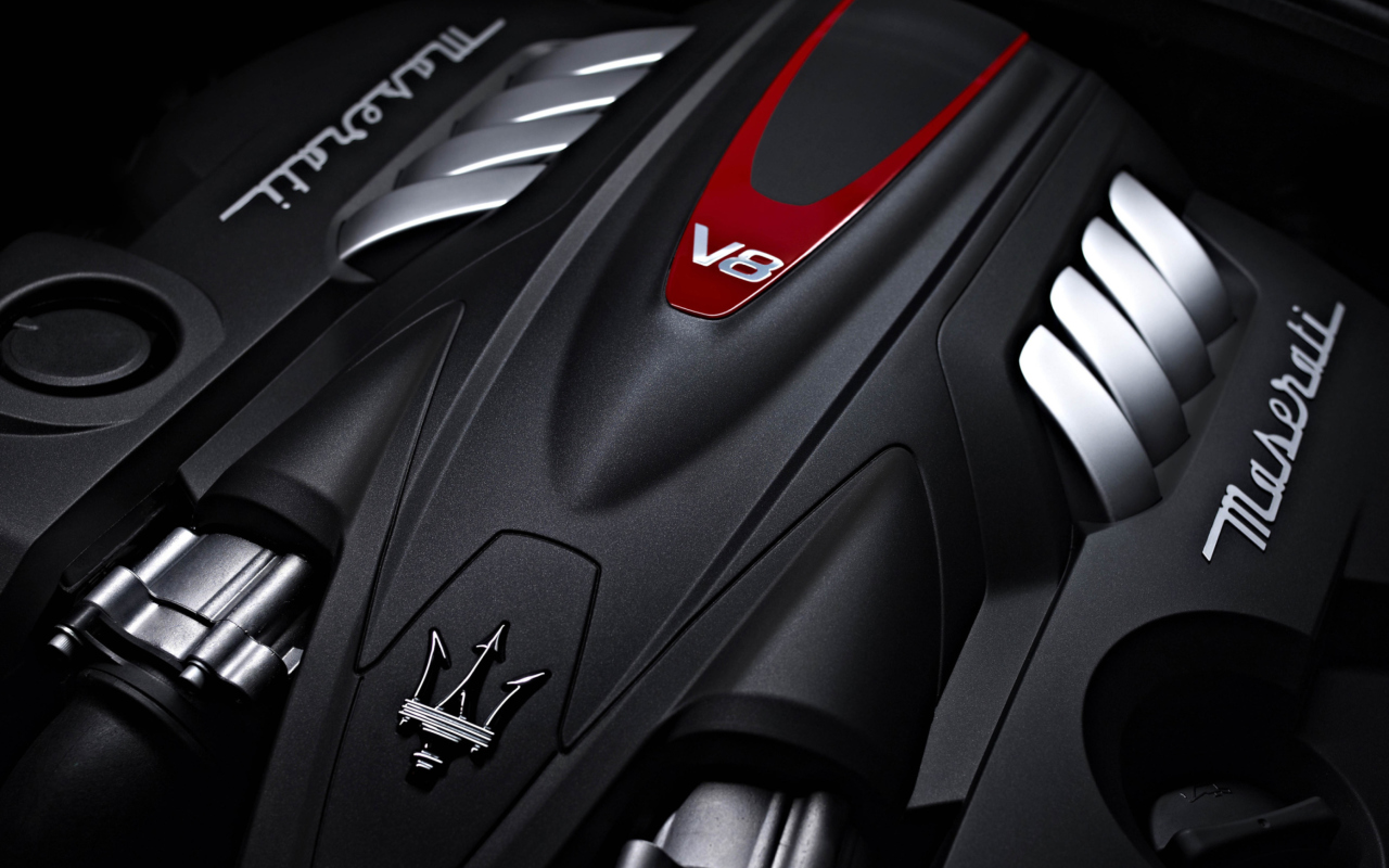 Fondo de pantalla Maserati Engine V8 1280x800