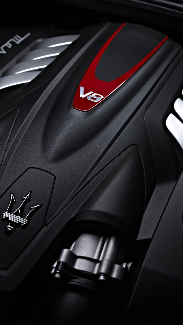 Sfondi Maserati Engine V8 640x1136