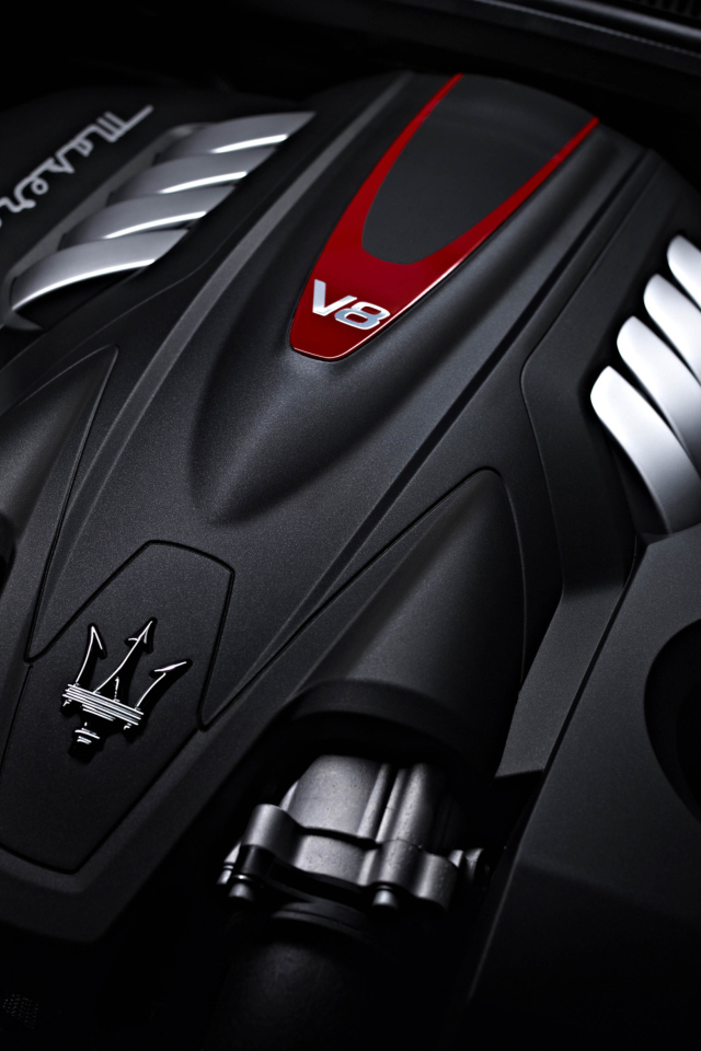 Fondo de pantalla Maserati Engine V8 640x960